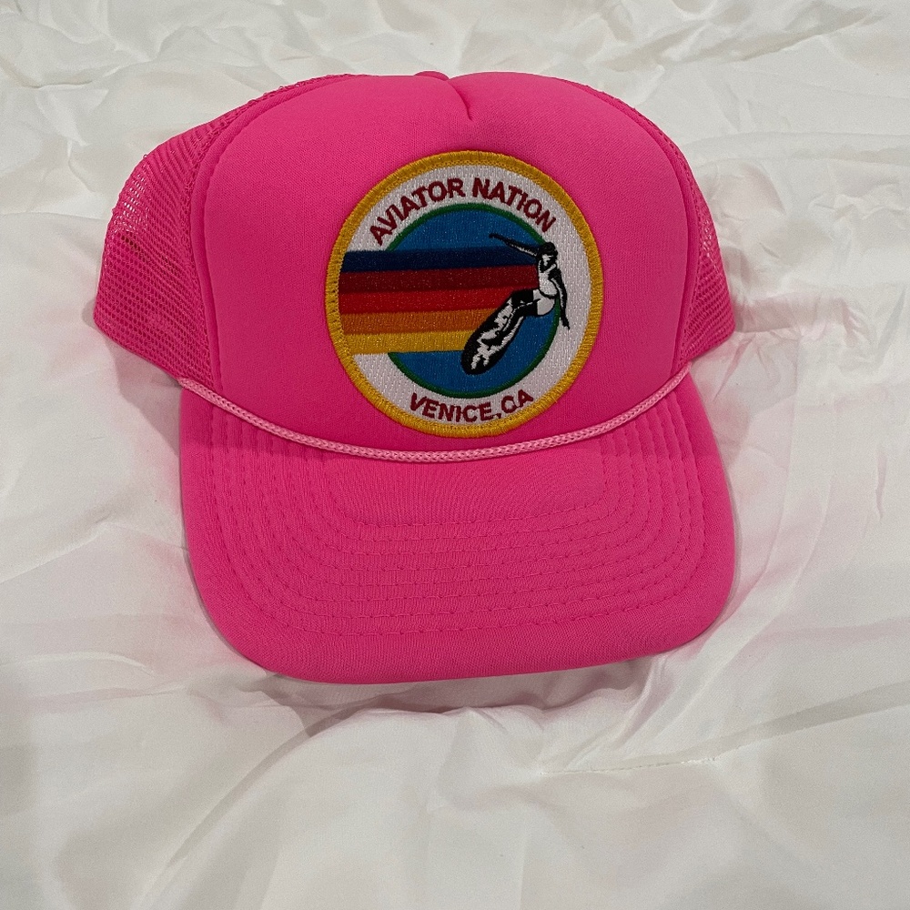 Sold Out Neon Pink Aviator Nation Trucker Hat
